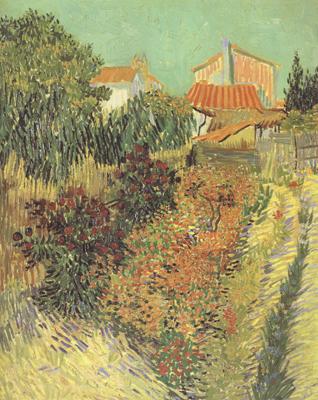 Vincent Van Gogh Garden Behind a House (nn04) Spain oil painting art